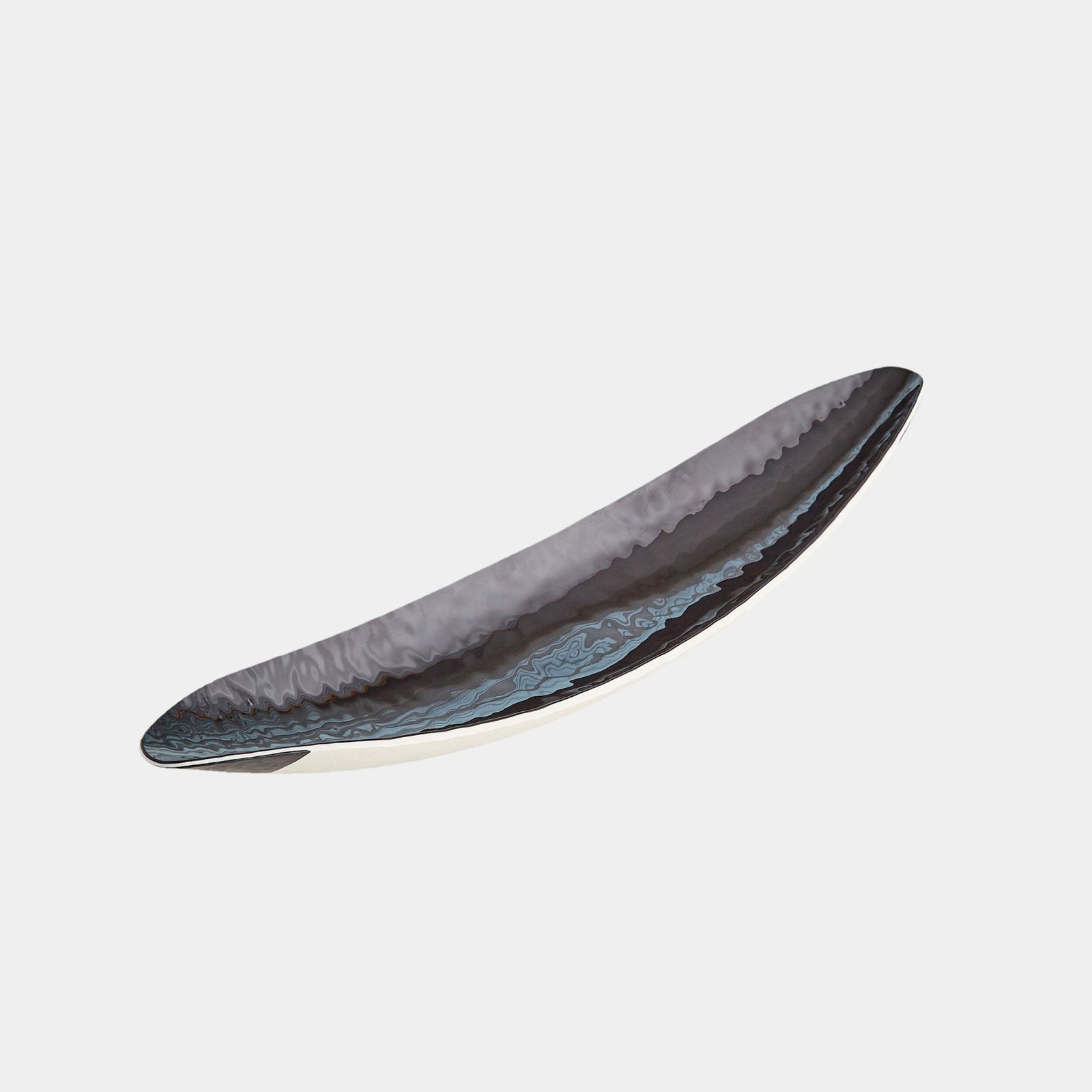 Ebony and Ivory Gondola Bowl