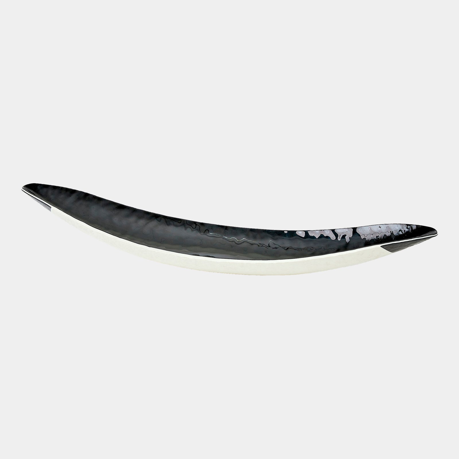 Ebony and Ivory Gondola Bowl
