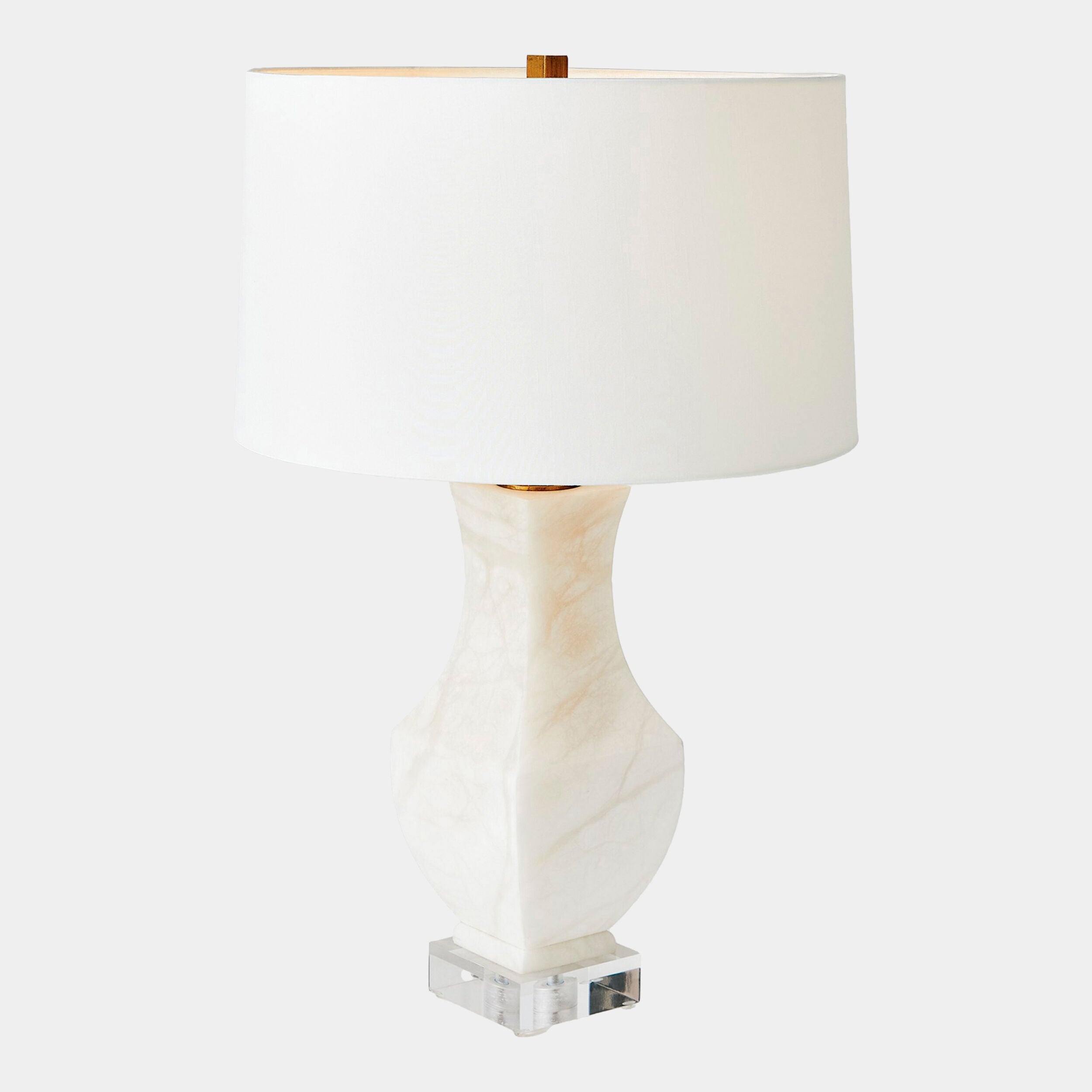 Aurelius Square Table Lamp-Alabaster