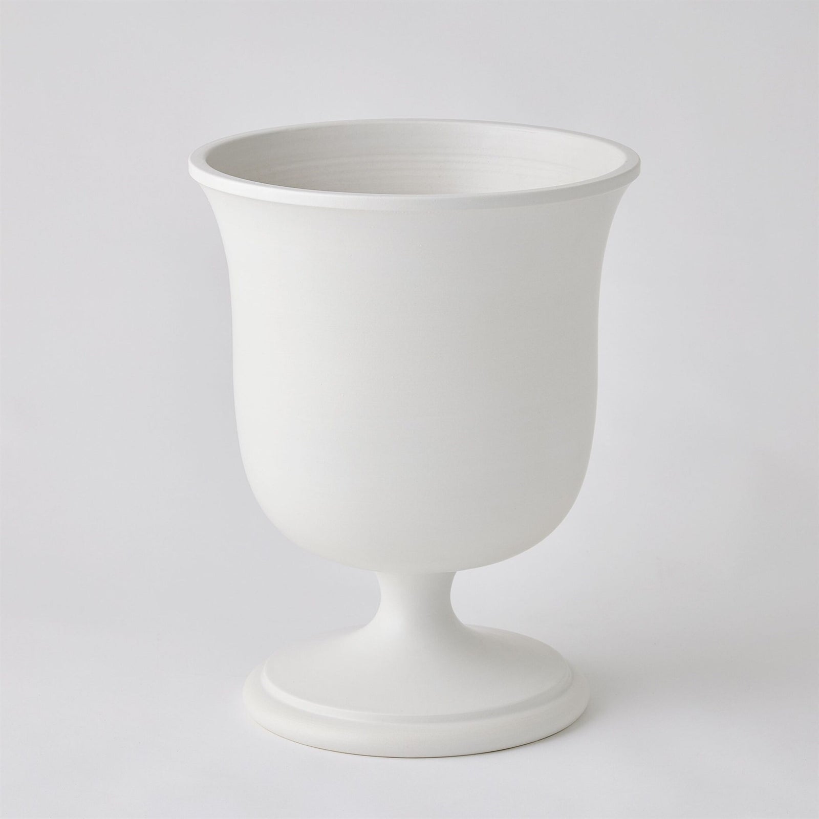 Villa Chalice Vase-Matte White-Lg