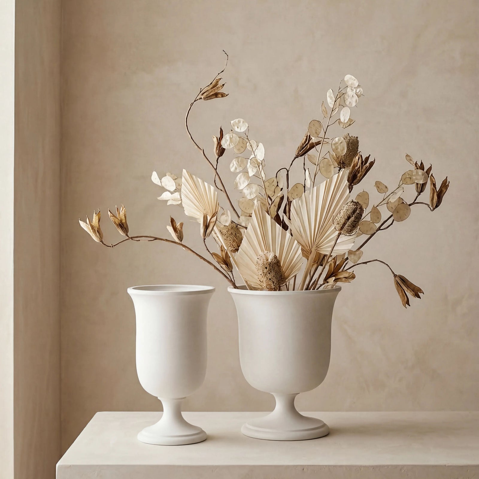 Villa Chalice Vase-Matte White-Sm