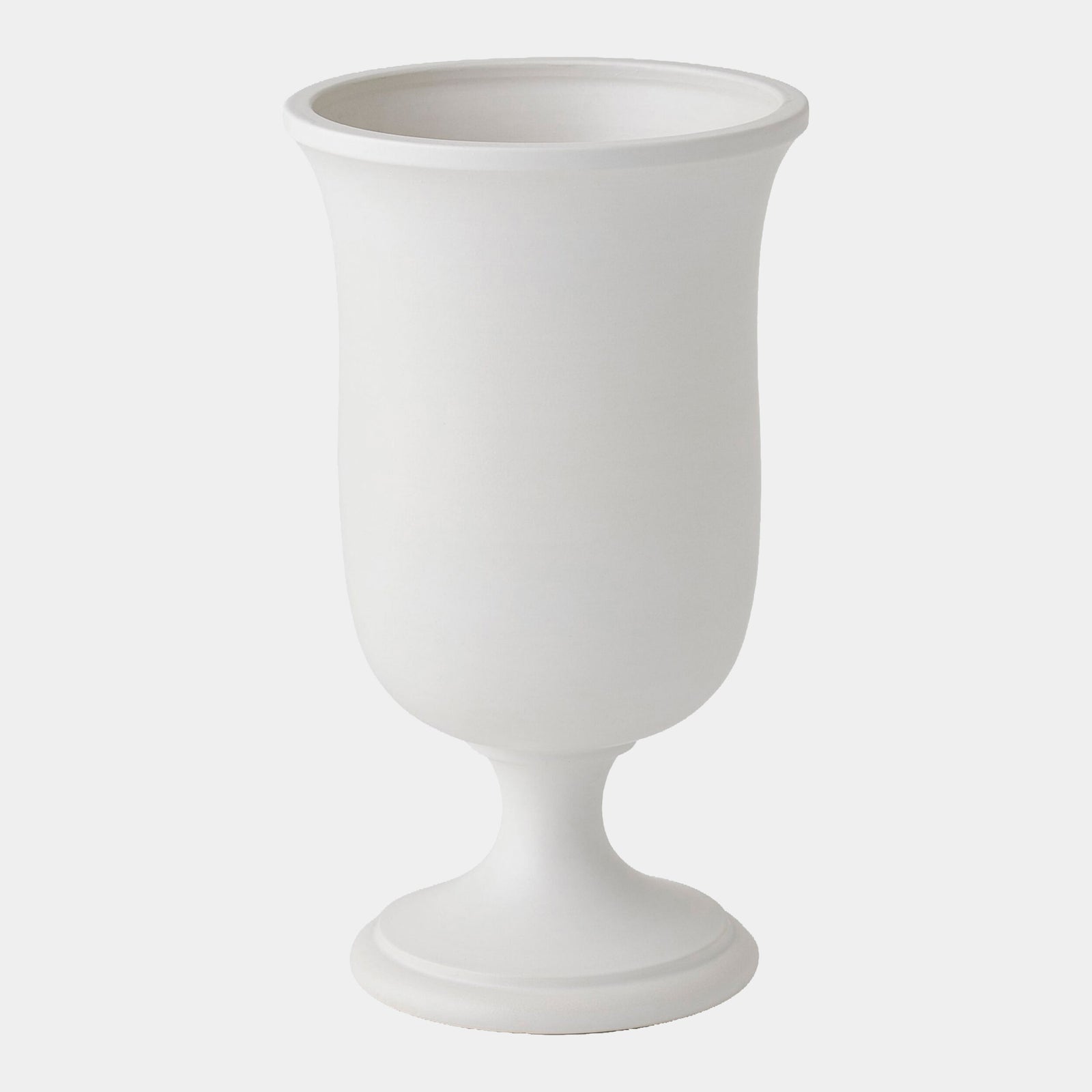 Villa Chalice Vase-Matte White-Sm