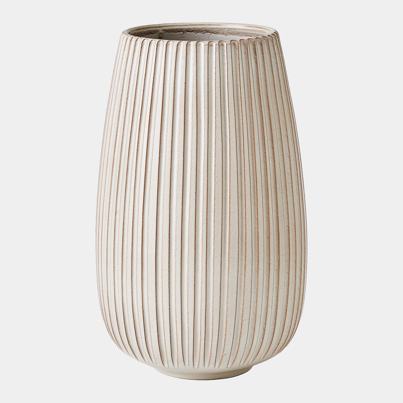 Vergule Ribbed Vase-Lg