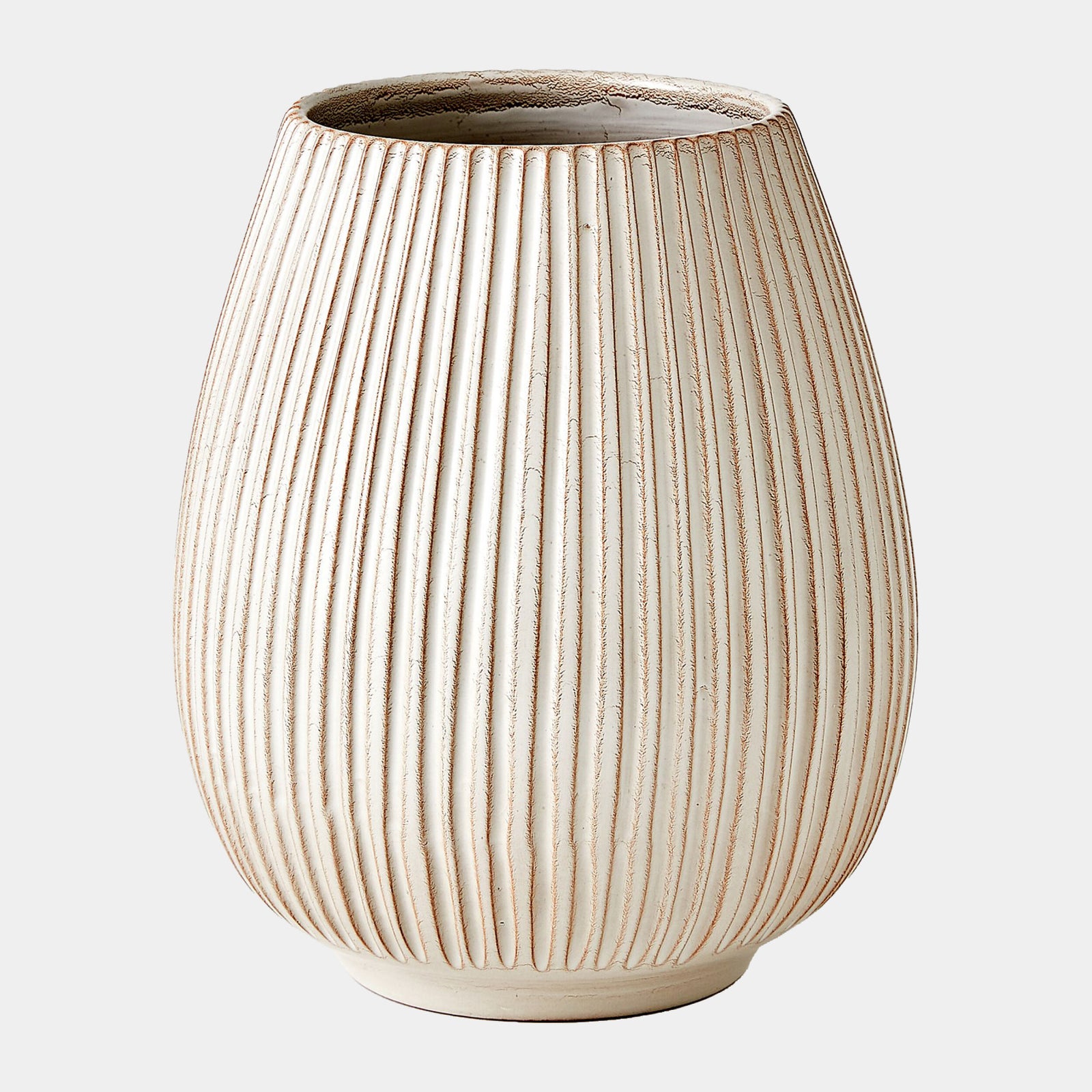 Vergule Ribbed Vase-Sm