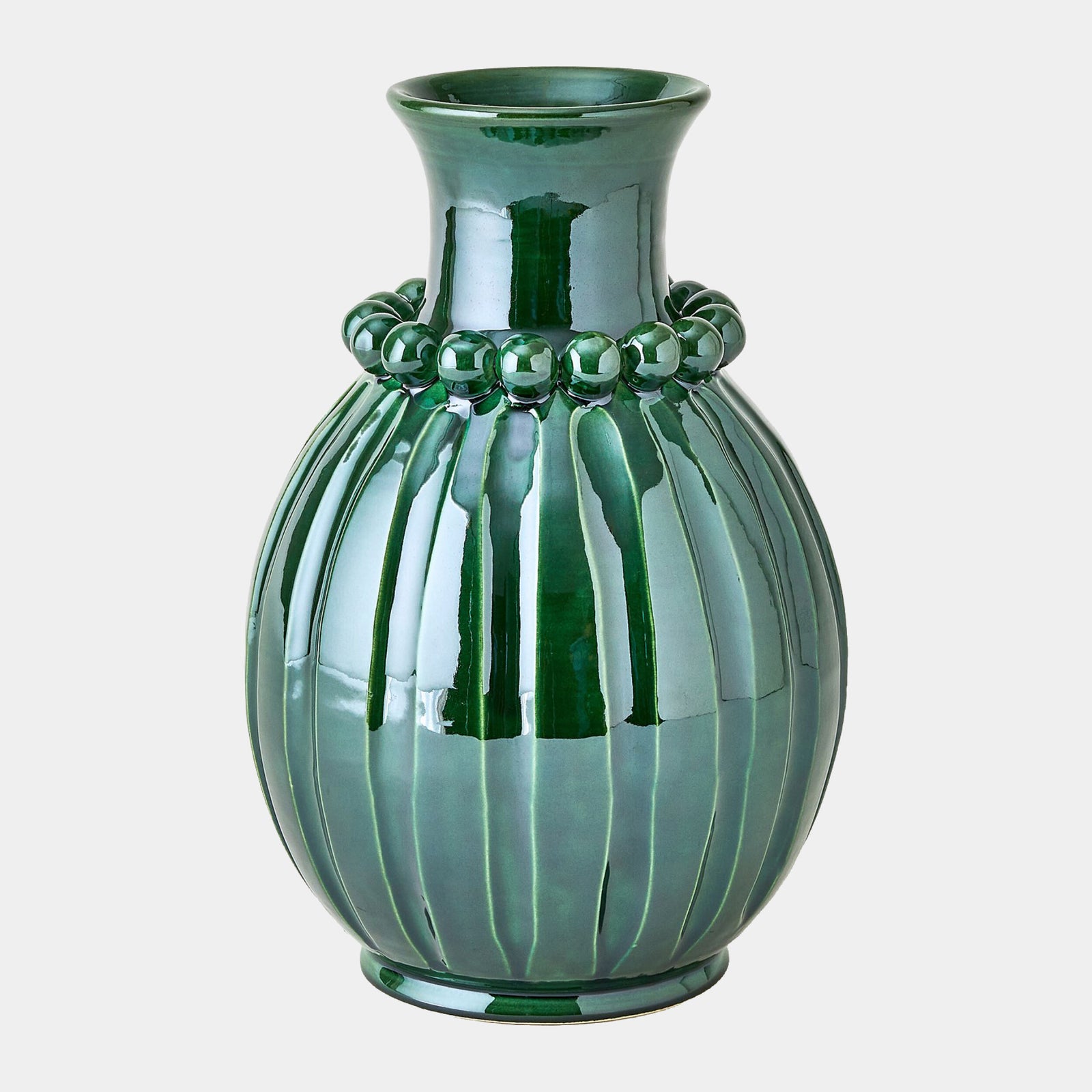 Pearl Vase-Emerald