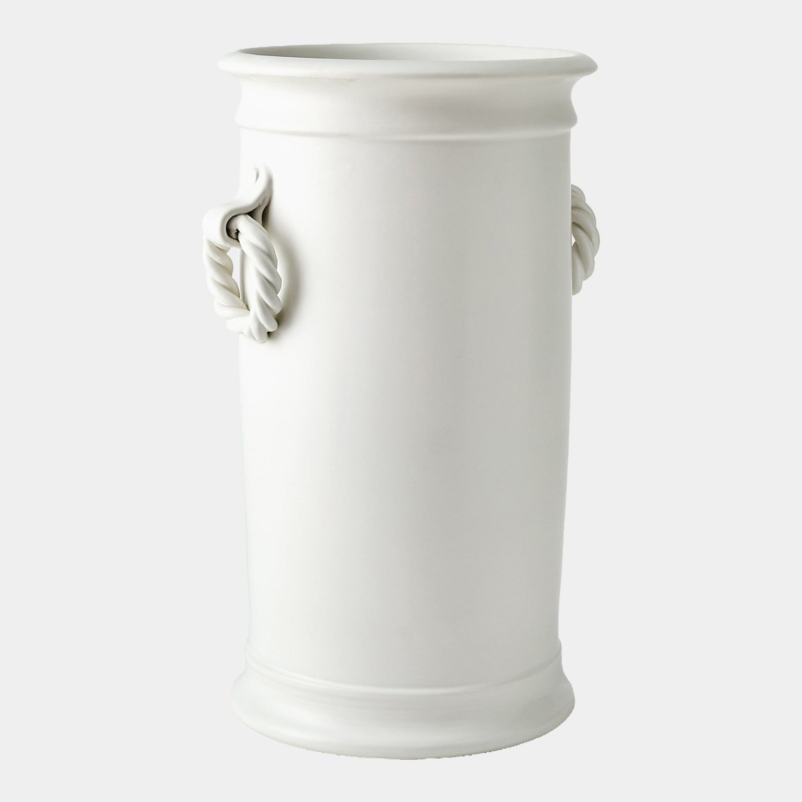 Galadriel Rope Handle Vessel-Matte White