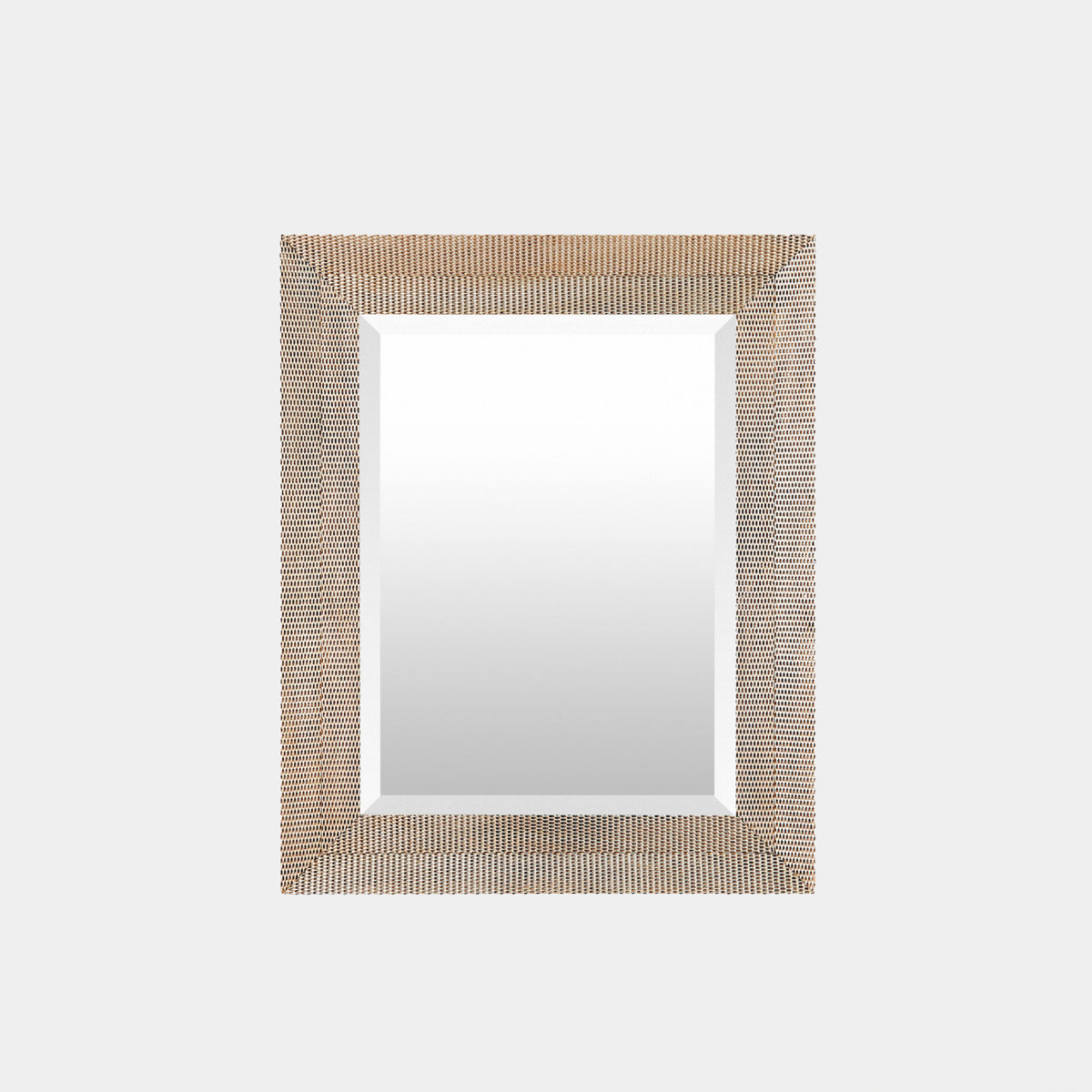 Delicate Basketweave Mirror-Silver