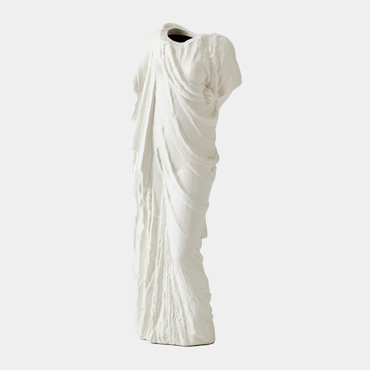 Greco Vase-Matte White-Med