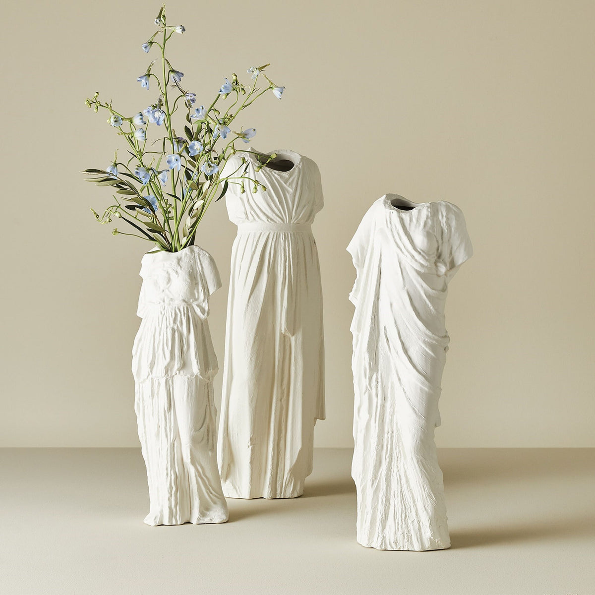 Greco Vase-Matte White-Sm