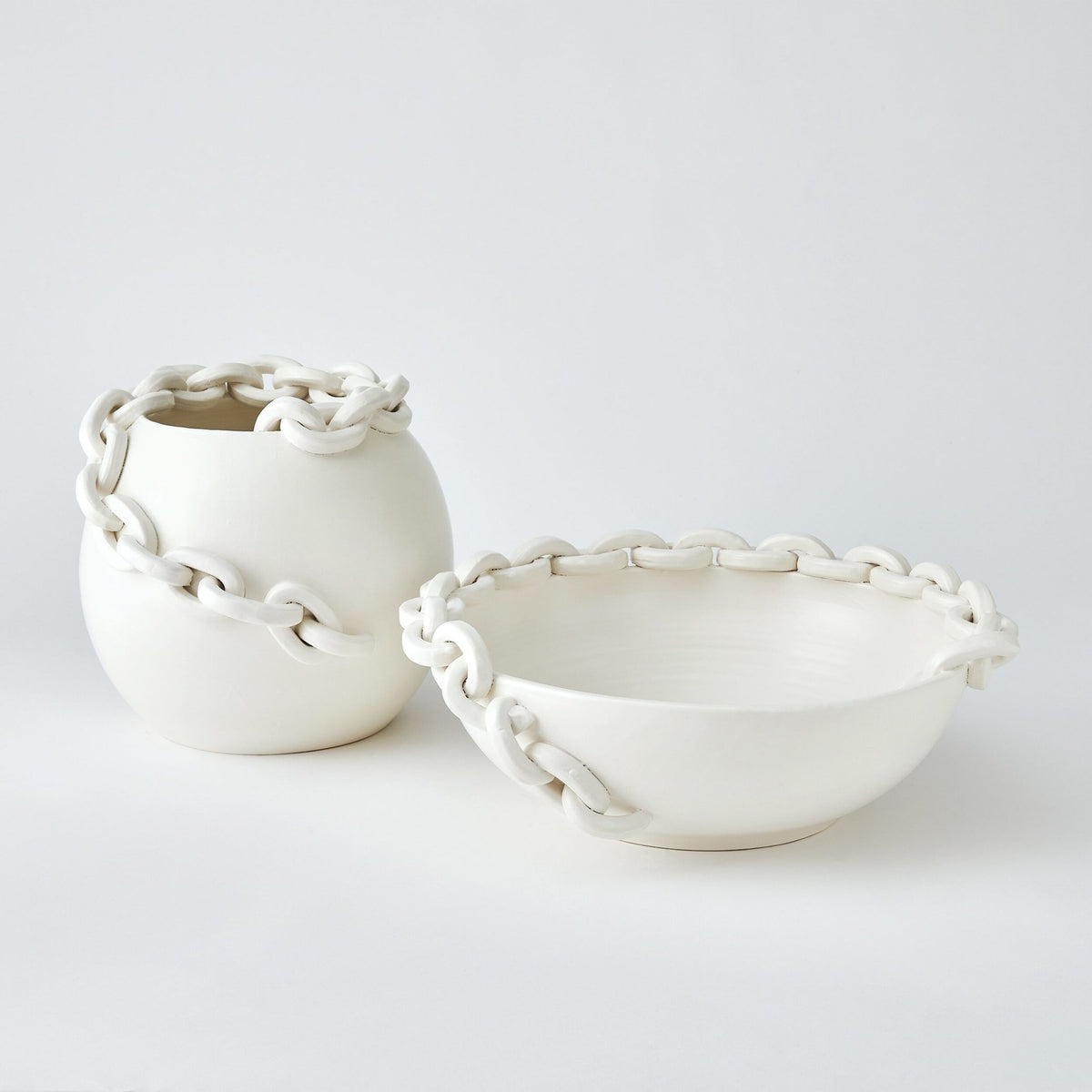 Catena Vase-Matte White