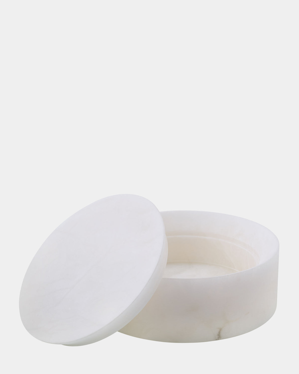 Labbro Round Box-Alabaster