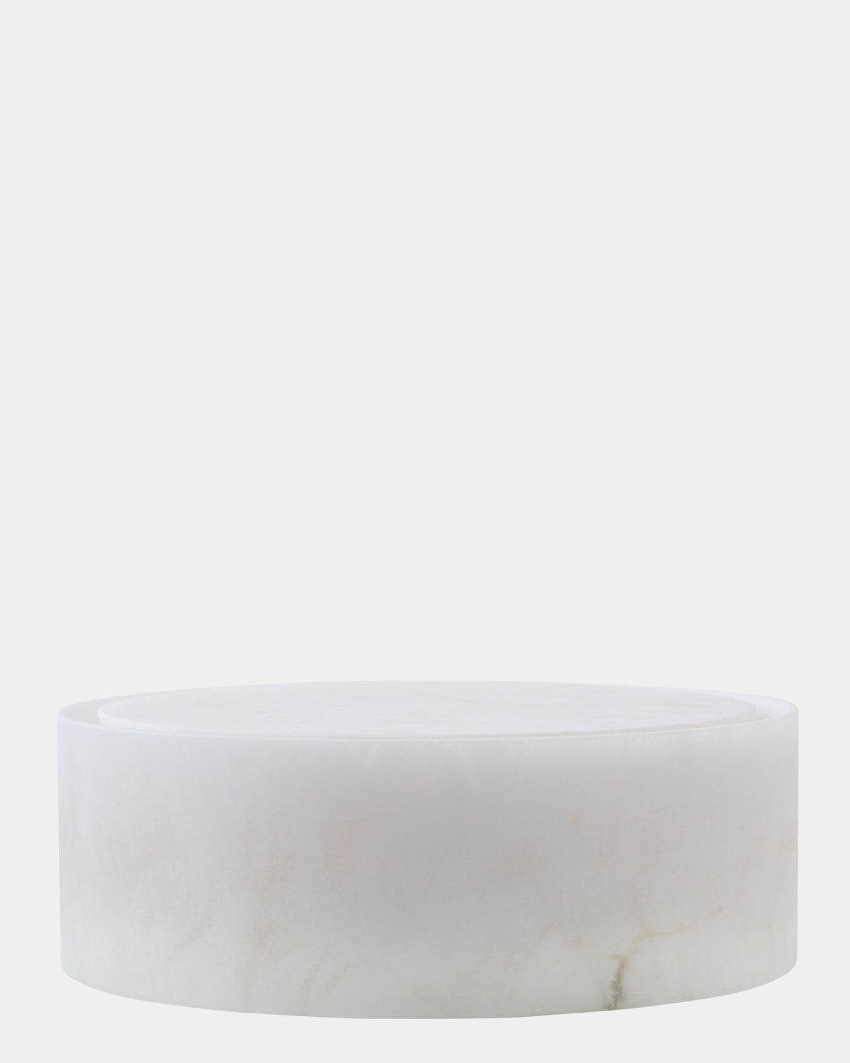 Labbro Round Box-Alabaster