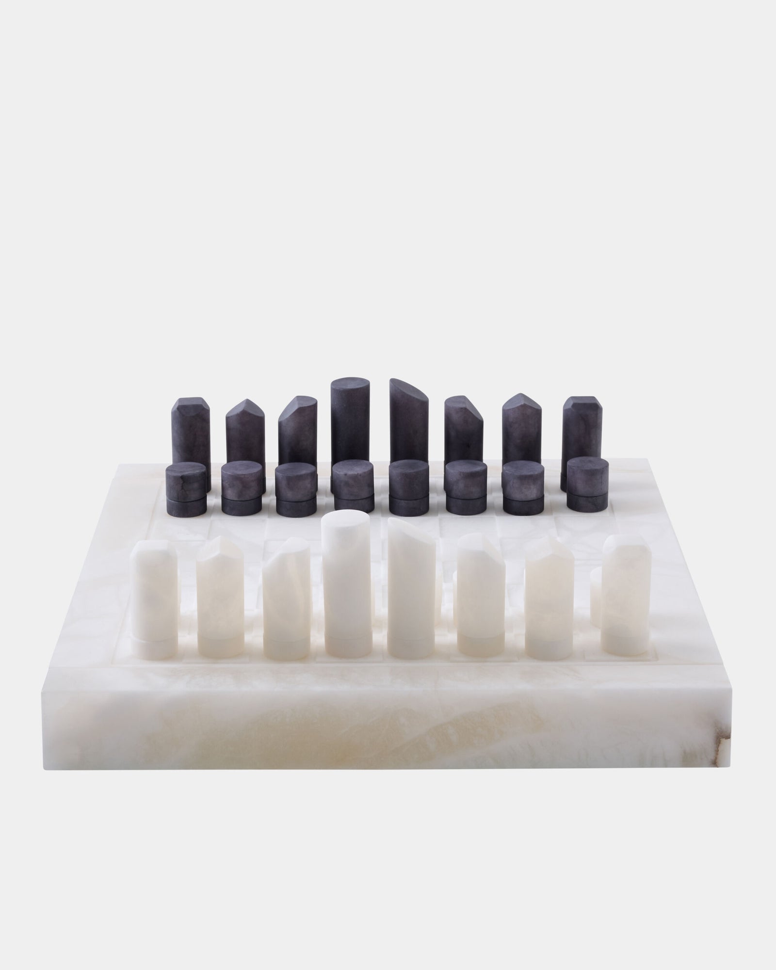 Augustus Alabaster Chess/Checkers Set