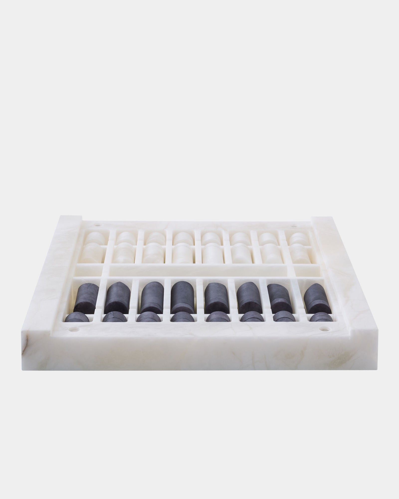 Augustus Alabaster Chess/Checkers Set