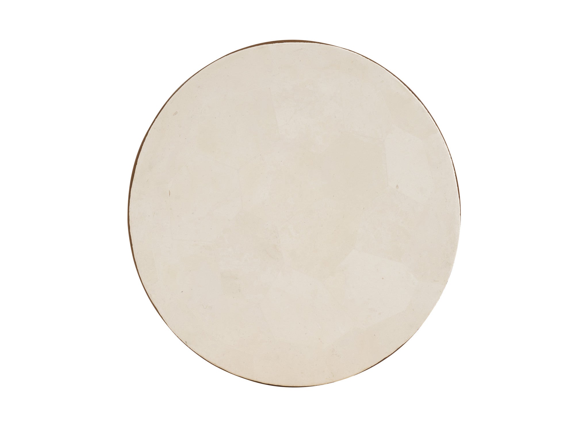 Round End Table Stone Top
