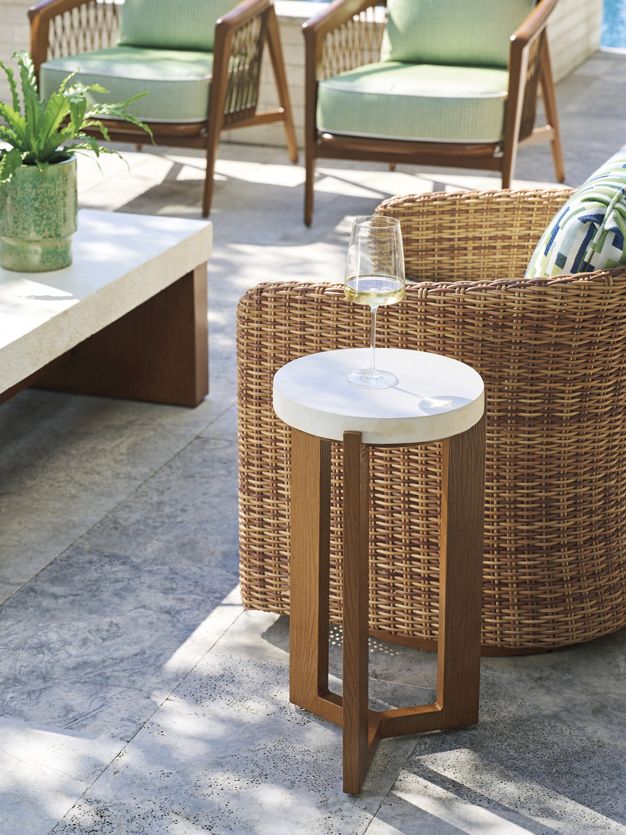 Accent Table Stone Top