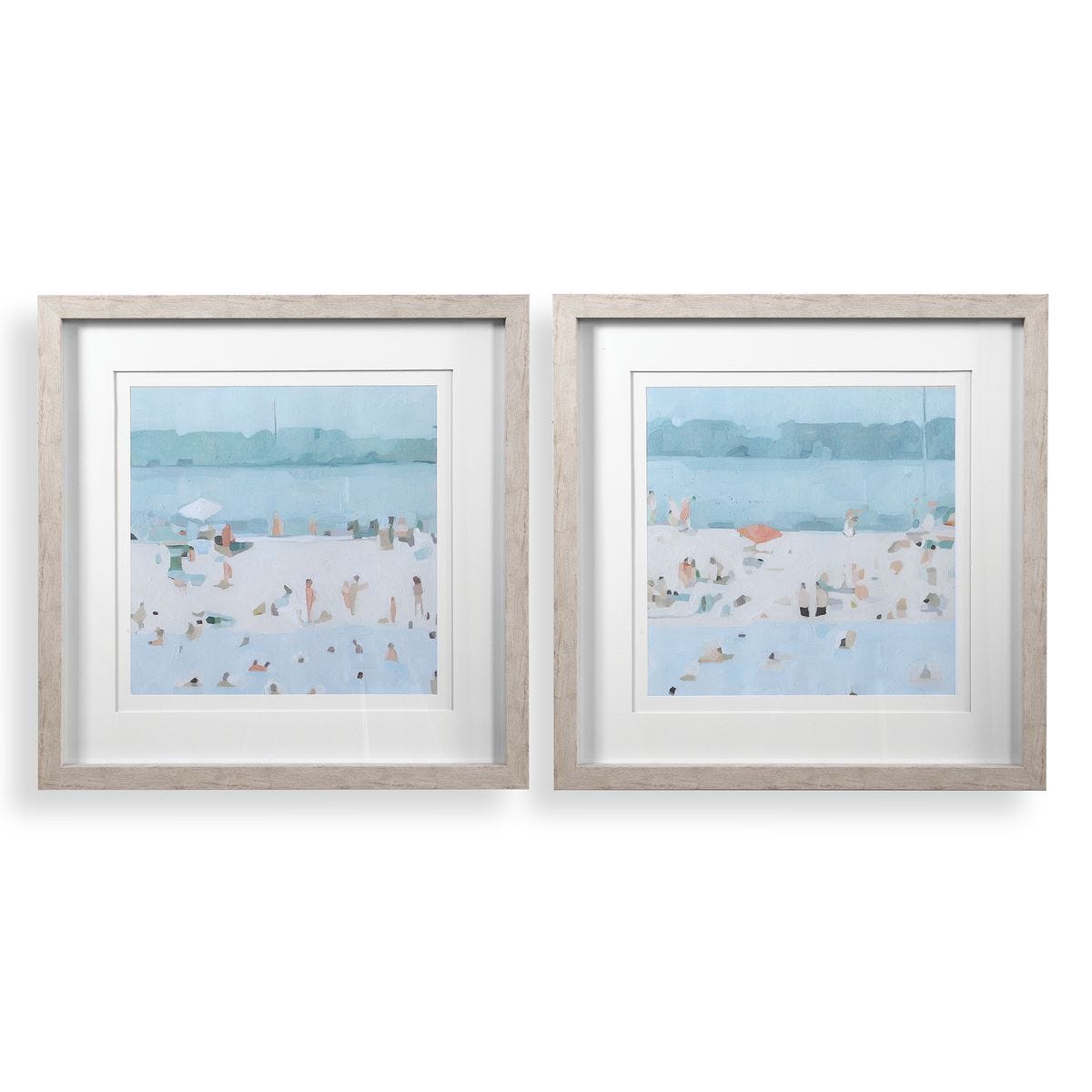 Sea Glass Sandbar Framed Prints, S/2 – Art by Uttermost | Sutter & Vale