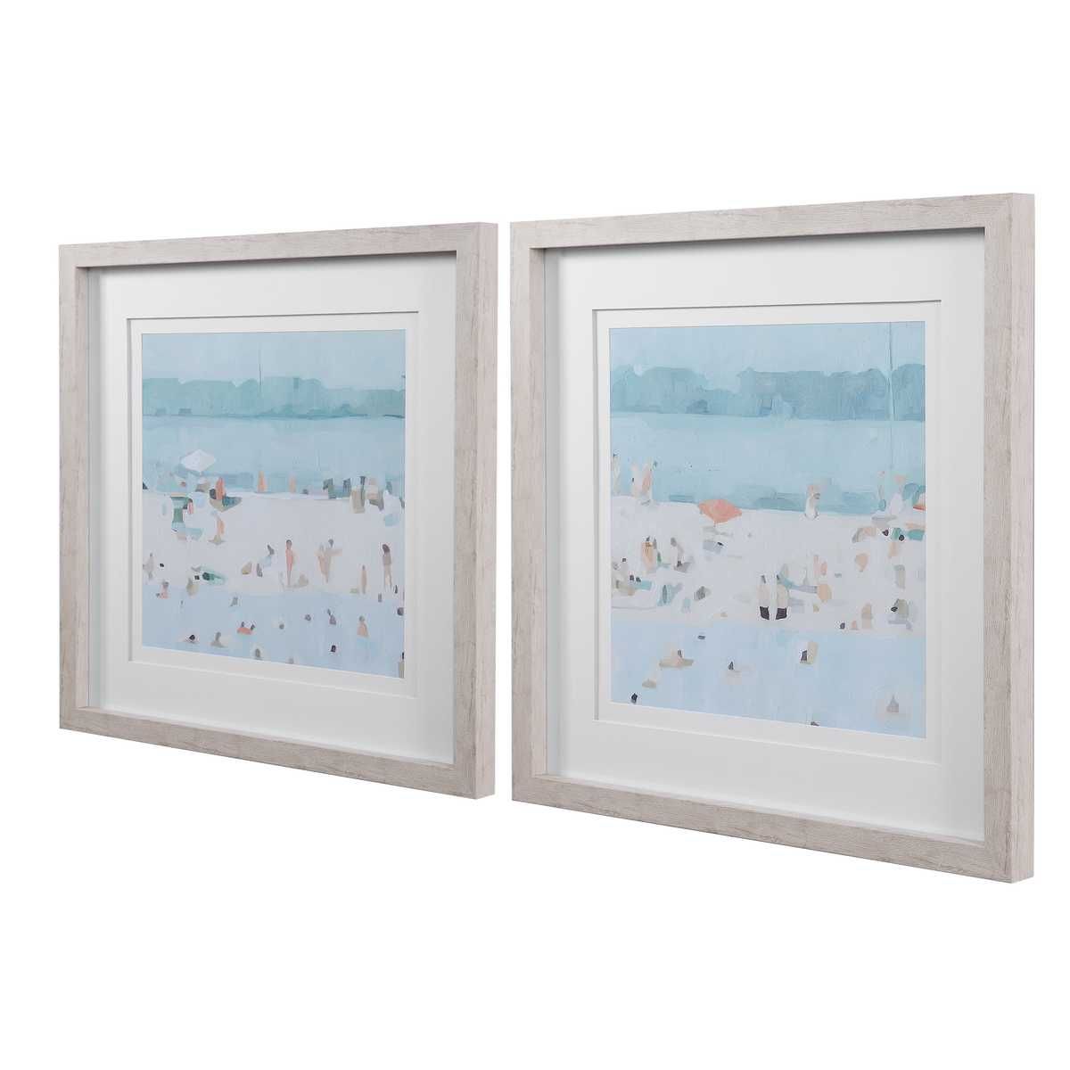 Sea Glass Sandbar Framed Prints, S/2 – Art by Uttermost | Sutter & Vale