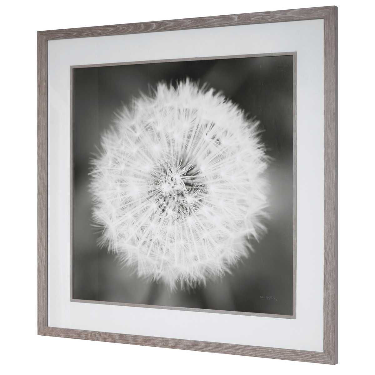 Dandelion Seedhead Framed Print – Art by Uttermost | Sutter & Vale