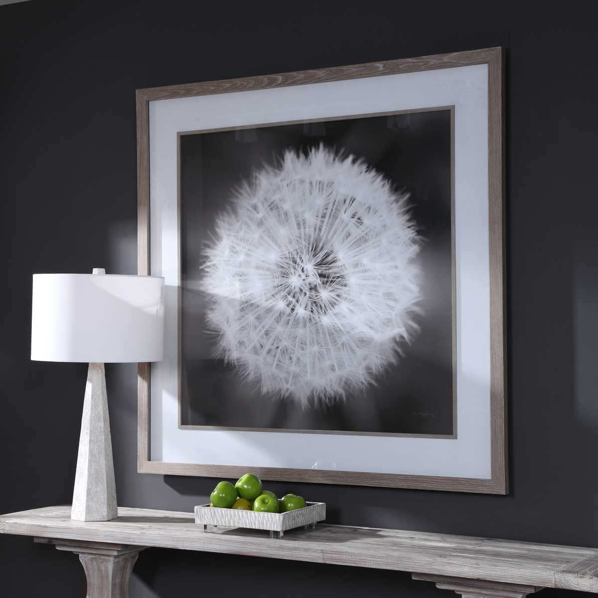 Dandelion Seedhead Framed Print – Art by Uttermost | Sutter & Vale