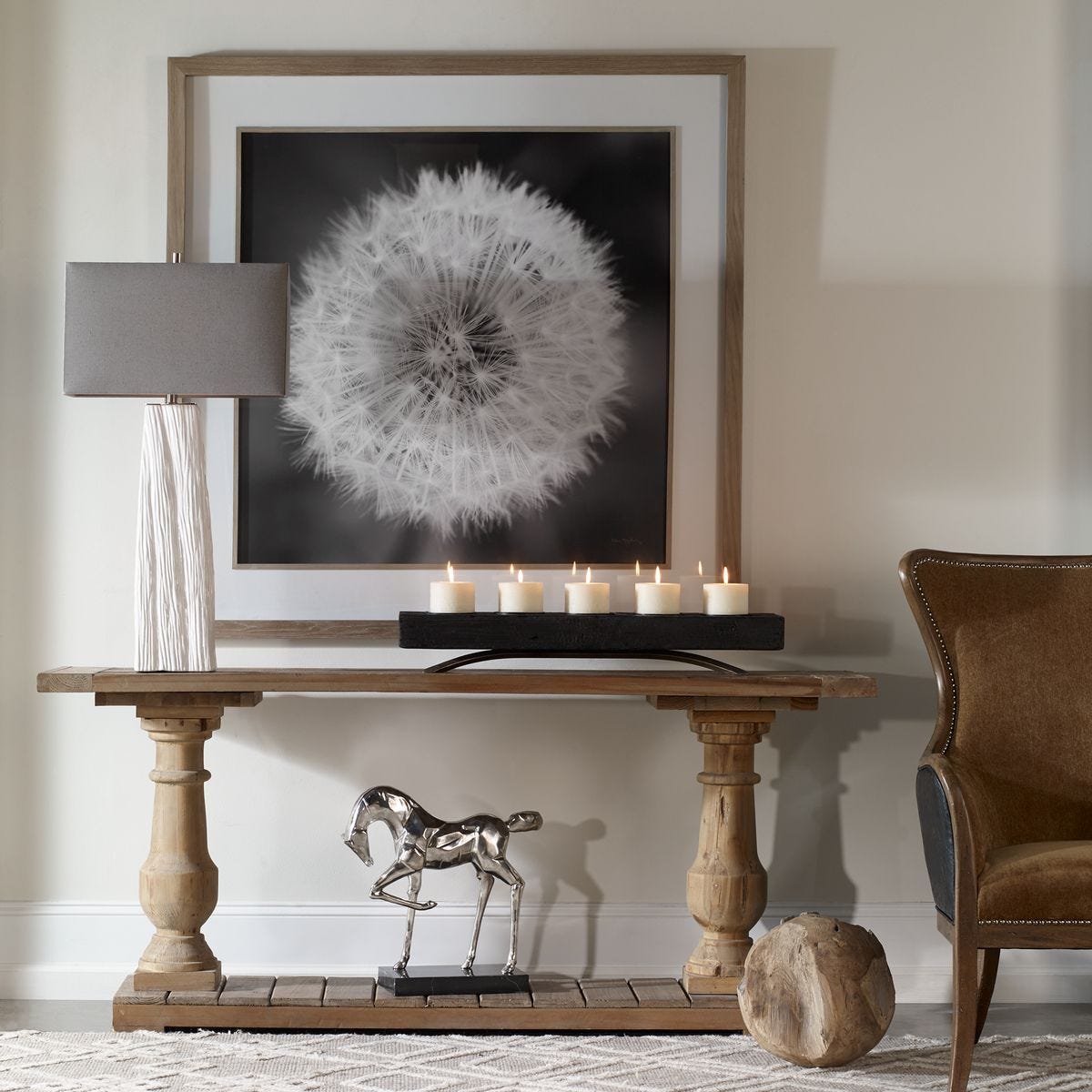 Dandelion Seedhead Framed Print – Art by Uttermost | Sutter & Vale