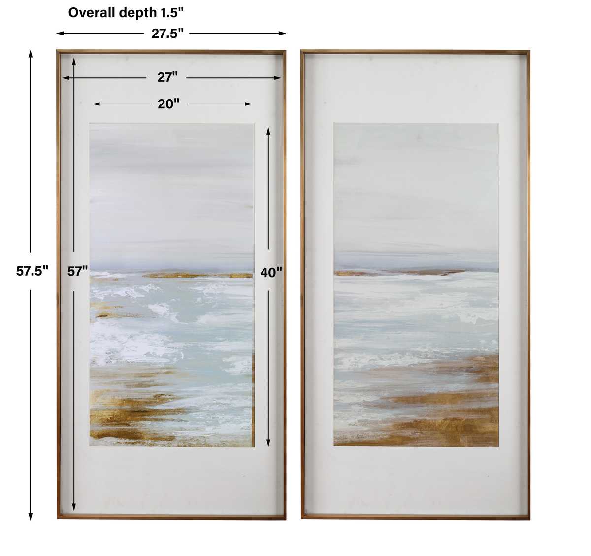Coastline Framed Prints, S/2