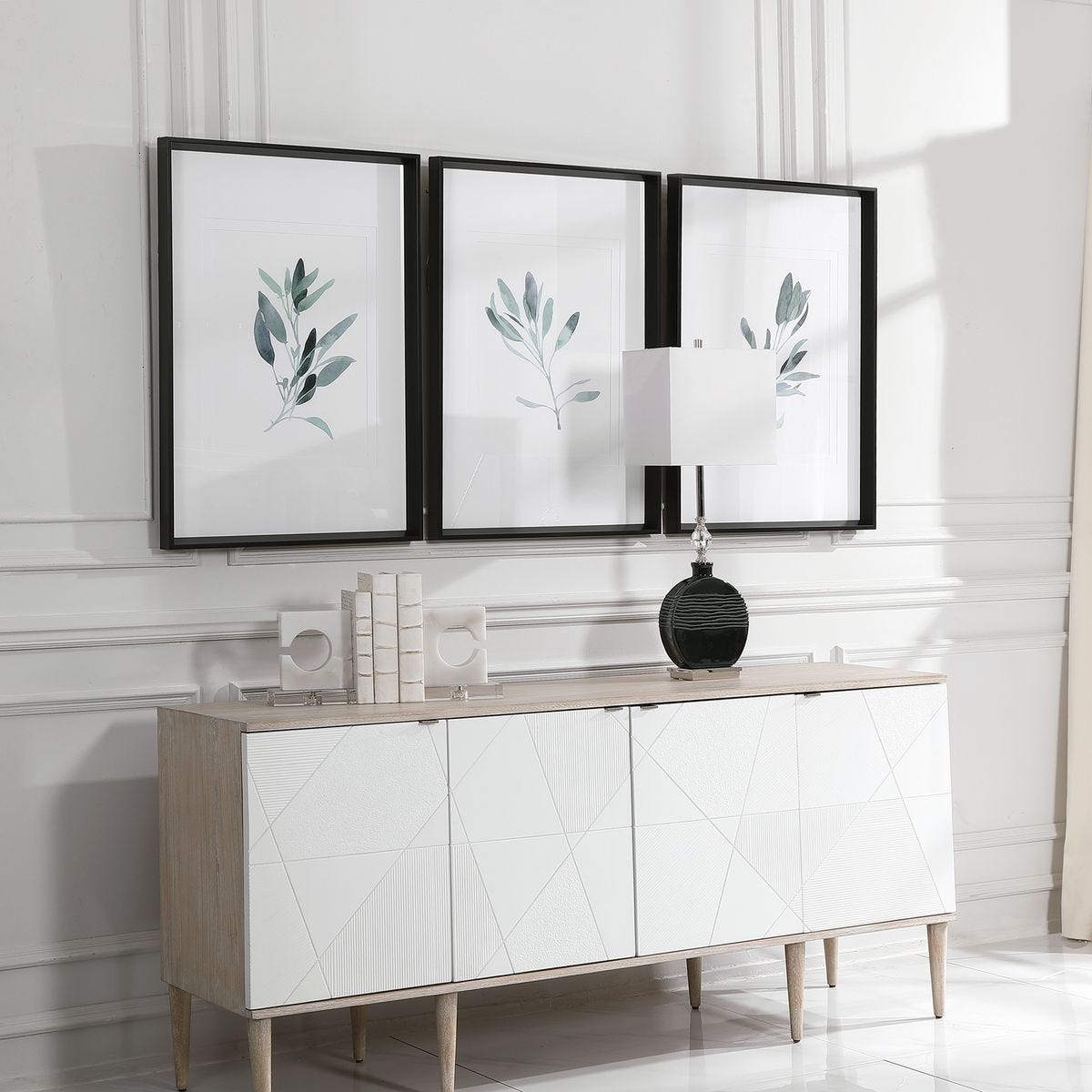 Simple Sage Framed Prints, S/3 – Art by Uttermost | Sutter & Vale