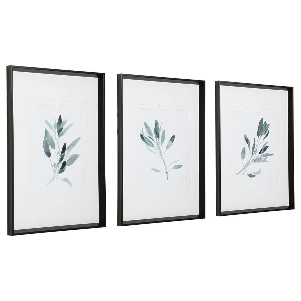 Simple Sage Framed Prints, S/3 – Art by Uttermost | Sutter & Vale
