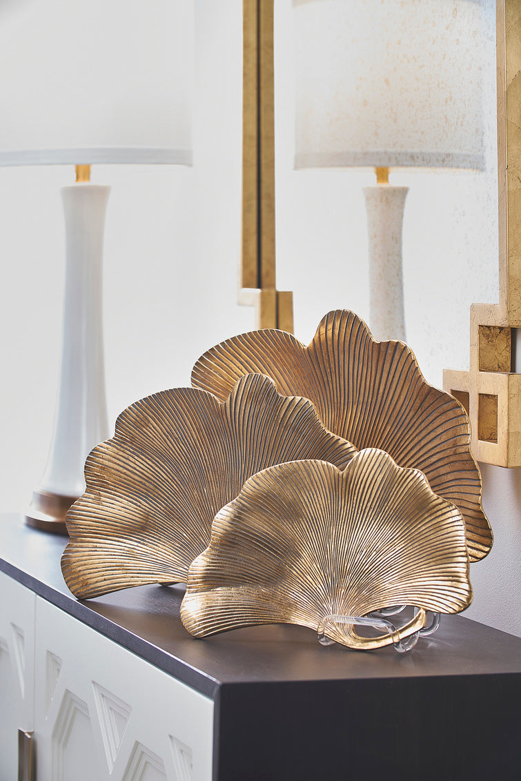 Lotus Leaf Trays - Gold (S3)