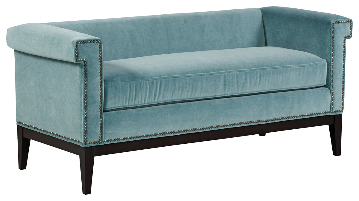 Greek Key Arm with Loose Seat Bench (33LF-10) - Fairfield Chair
