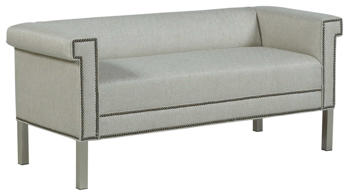 Greek Key Arm with Tight Seat Bench (33TM-10) - Fairfield Chair
