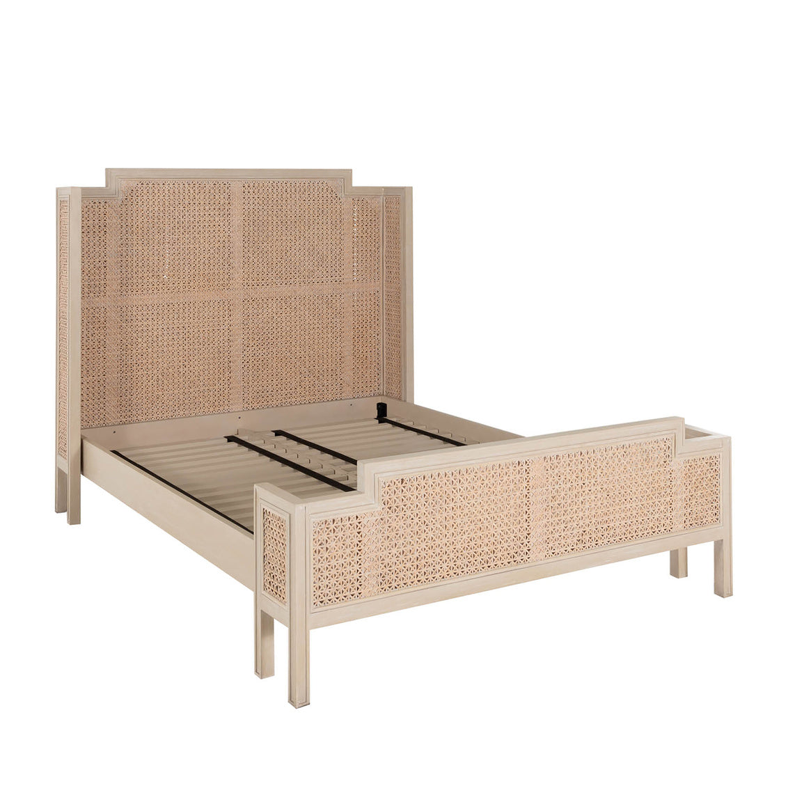 Camille Queen Bed - White