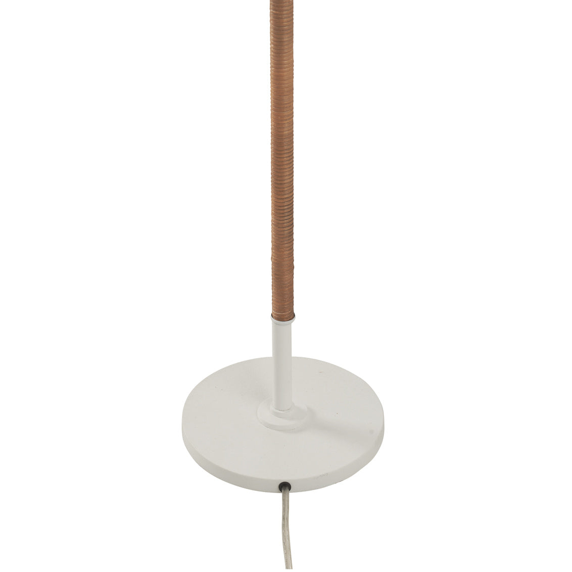 Amelia Rattan Floor Lamp - Matte White in 67 / Metal - Chelsea House