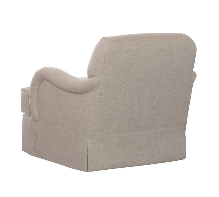 Crowley Skirted Swivel Chair