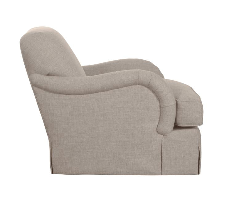 Crowley Skirted Swivel Chair