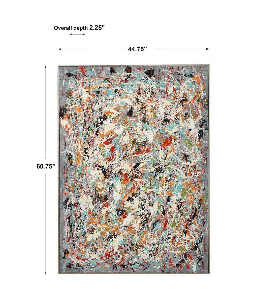 Organized Chaos Hand Painted Canvas – Art by Uttermost | Sutter & Vale