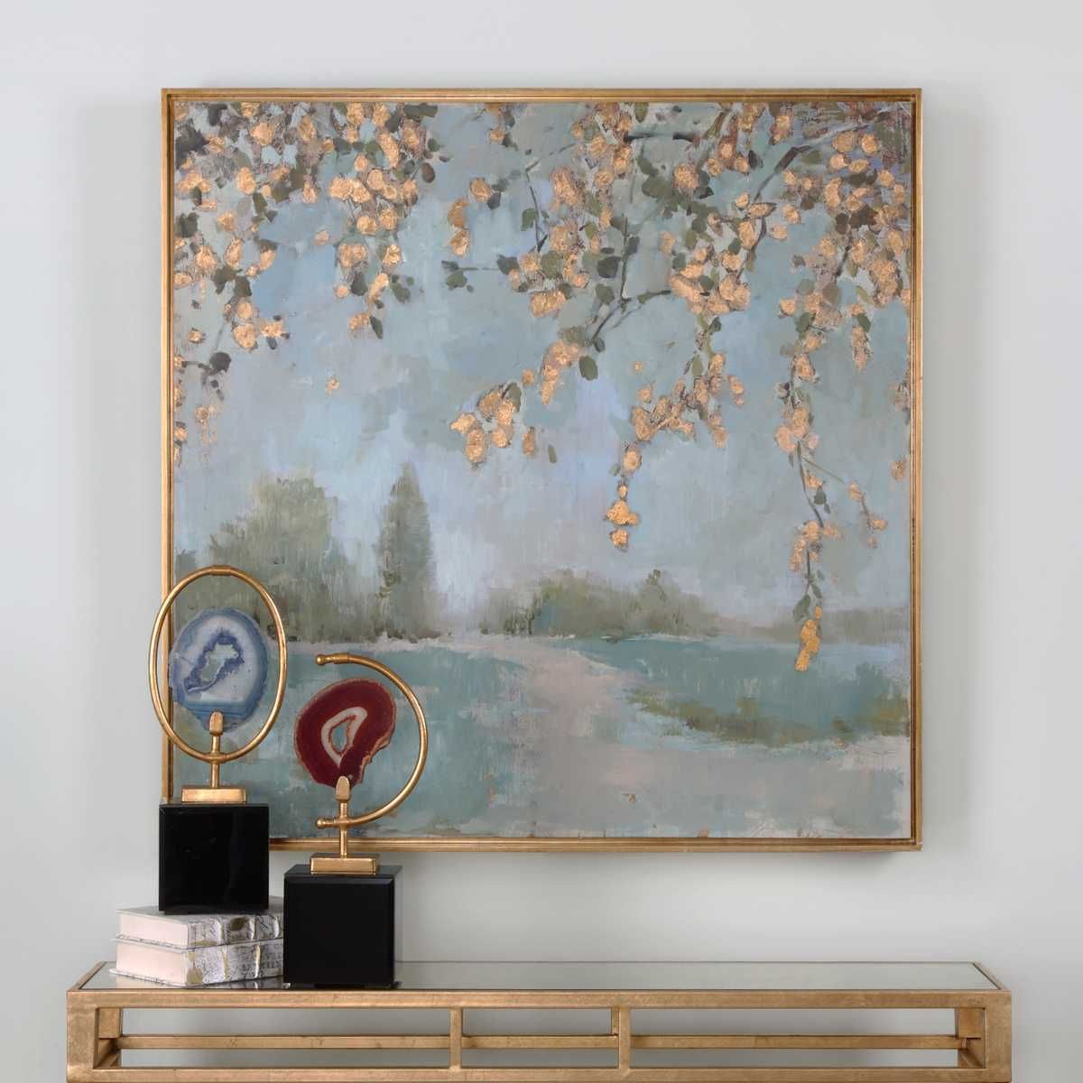 Peaceful Hand Painted Canvas – Art by Uttermost | Sutter & Vale