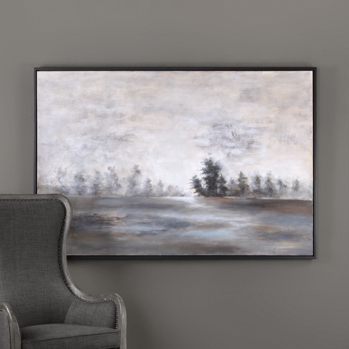 Evening Mist Hand Painted Canvas – Art by Uttermost | Sutter & Vale