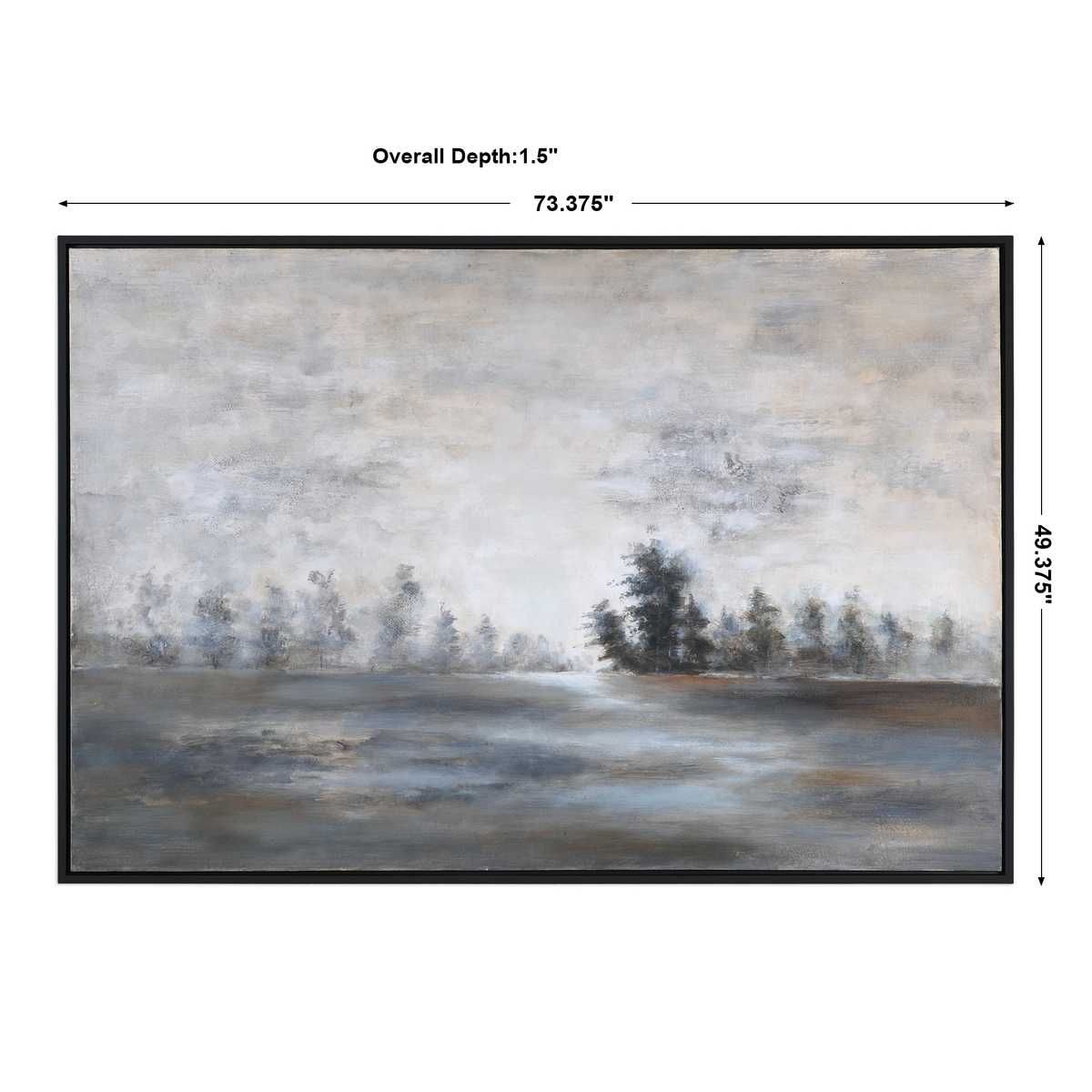 Evening Mist Hand Painted Canvas – Art by Uttermost | Sutter & Vale