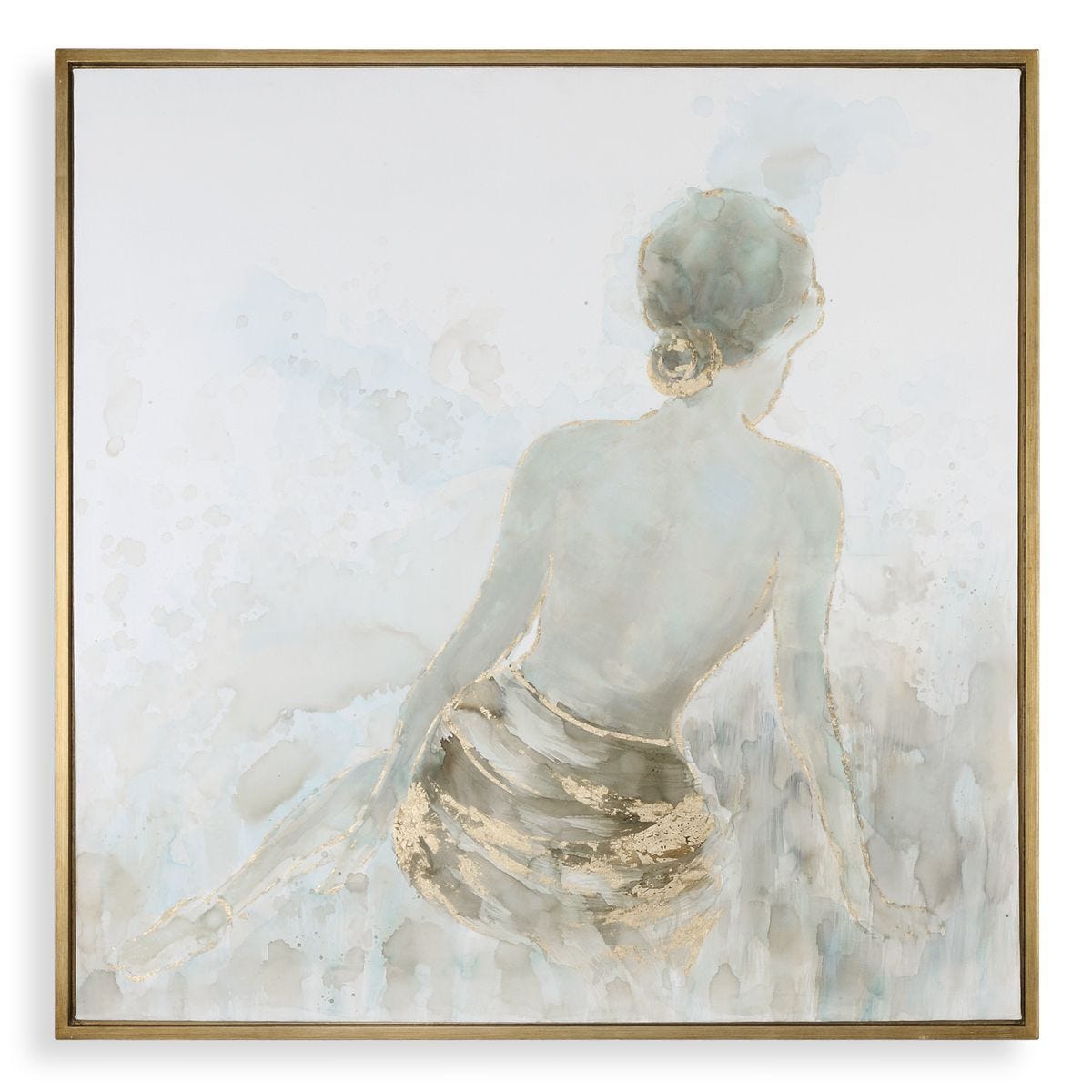 Gold Highlights Hand Painted Canvas – Art by Uttermost | Sutter & Vale