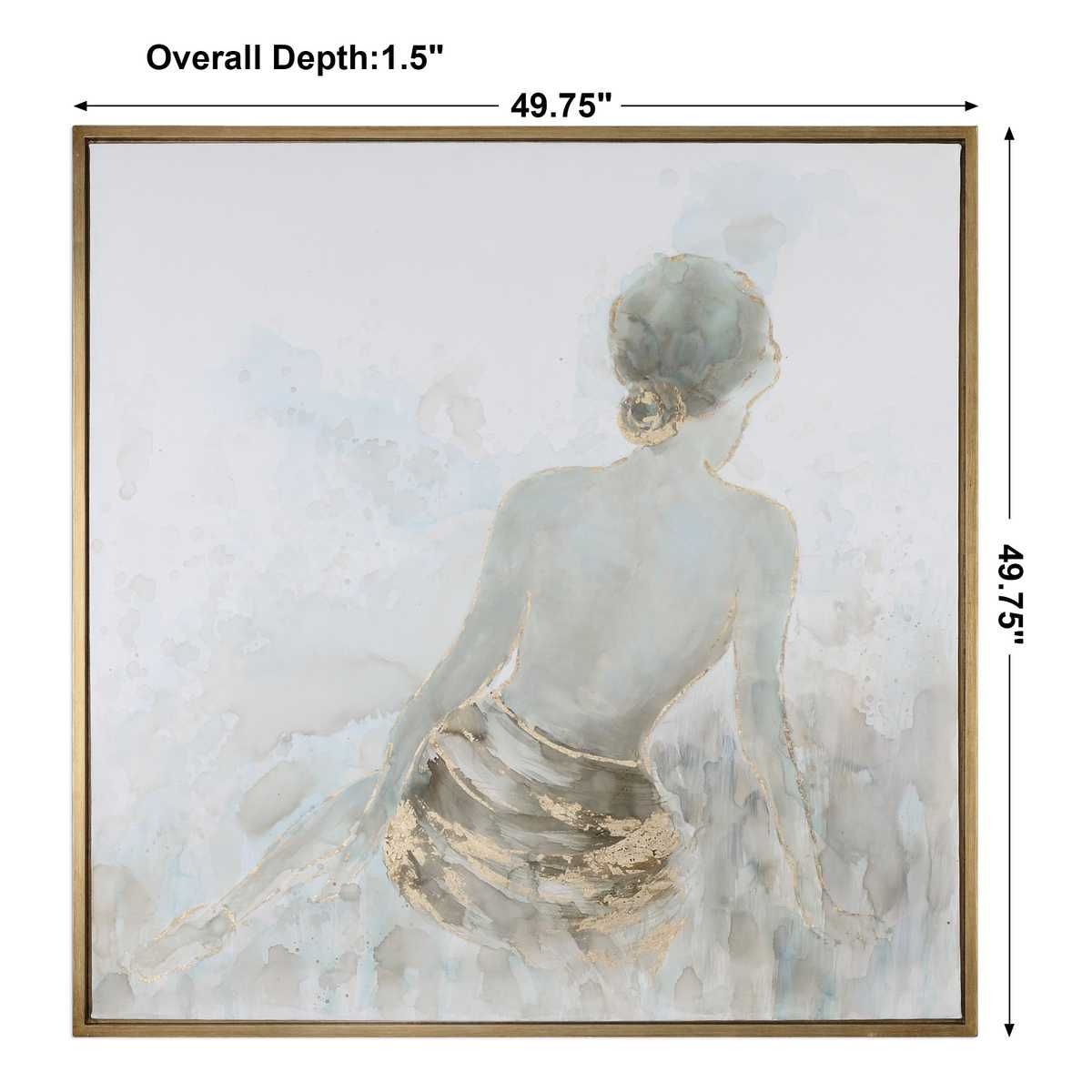 Gold Highlights Hand Painted Canvas – Art by Uttermost | Sutter & Vale