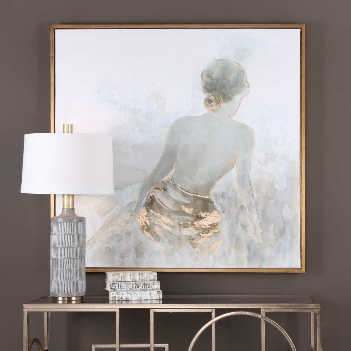 Gold Highlights Hand Painted Canvas – Art by Uttermost | Sutter & Vale