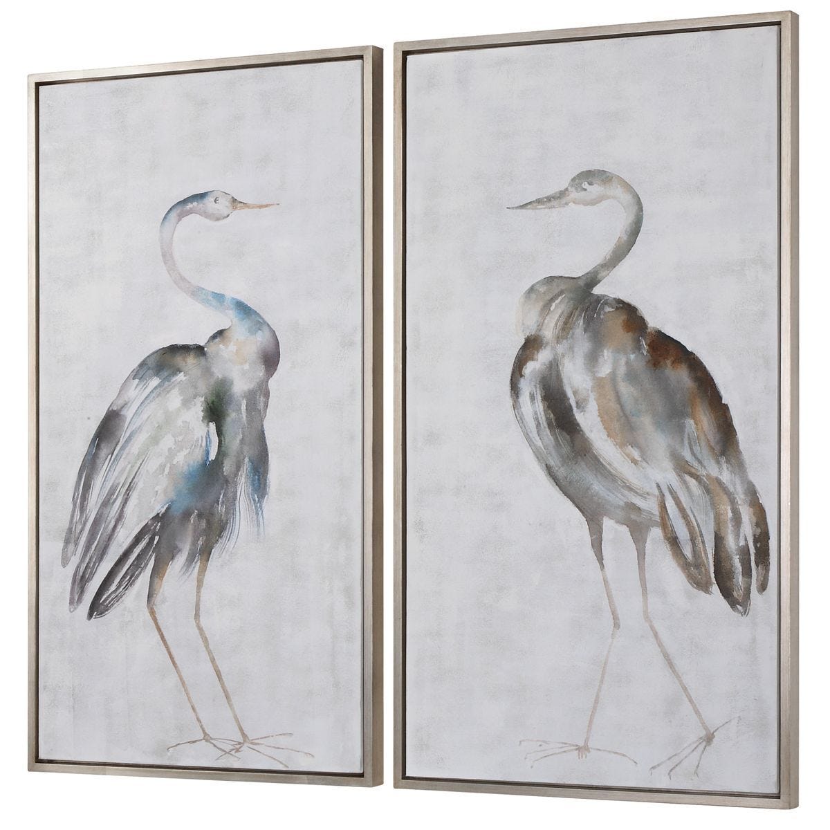 Summer Birds Hand Painted Canvases, S/2 – Art by Uttermost | Sutter & Vale