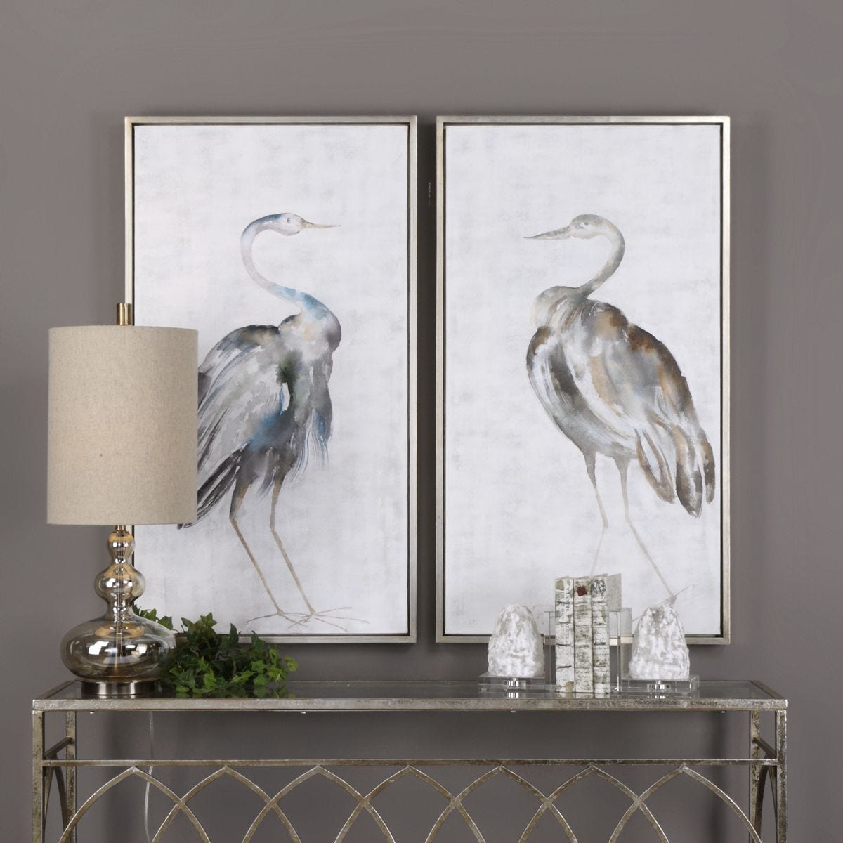 Summer Birds Hand Painted Canvases, S/2 – Art by Uttermost | Sutter & Vale