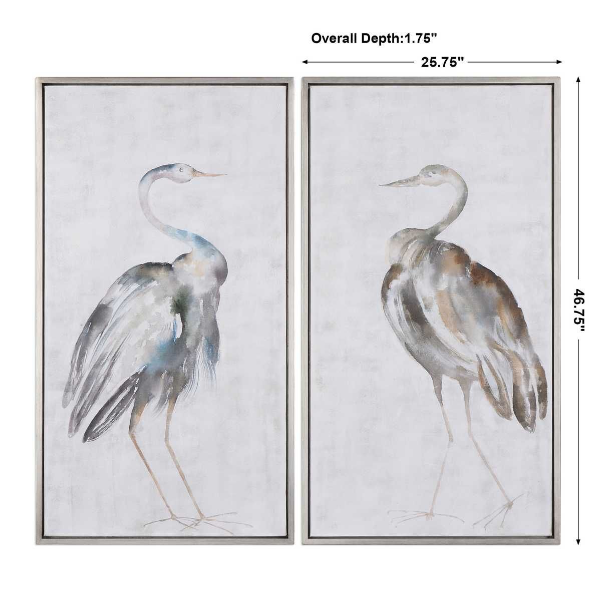Summer Birds Hand Painted Canvases, S/2 – Art by Uttermost | Sutter & Vale
