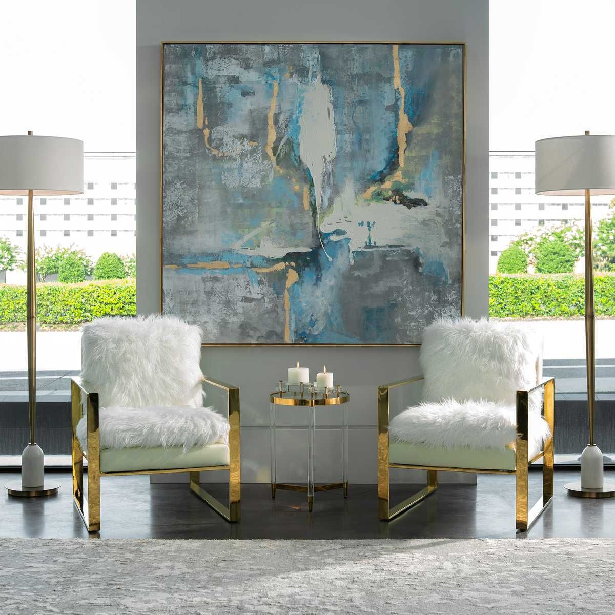 Meditation Hand Painted Canvas – Art by Uttermost | Sutter & Vale