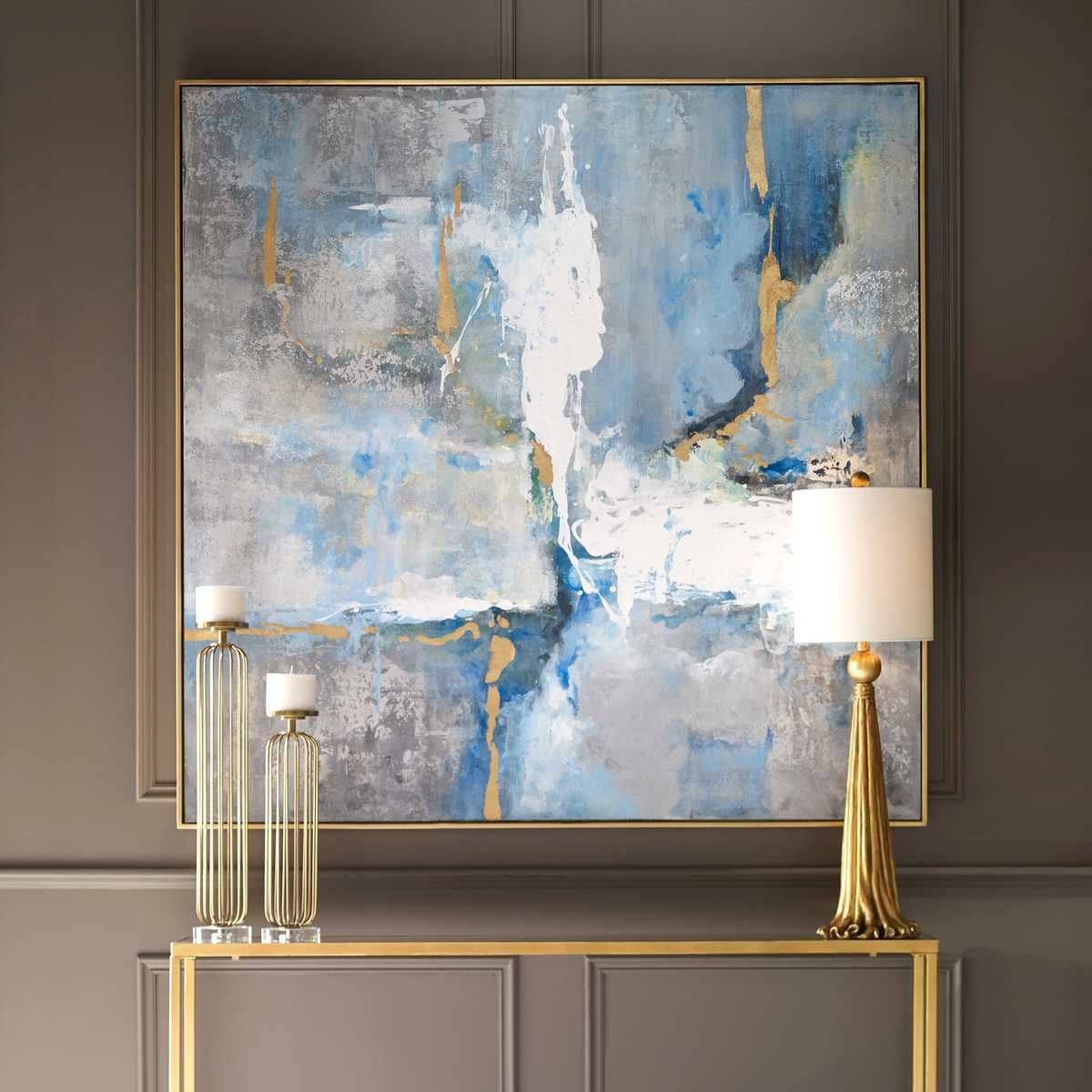 Meditation Hand Painted Canvas – Art by Uttermost | Sutter & Vale