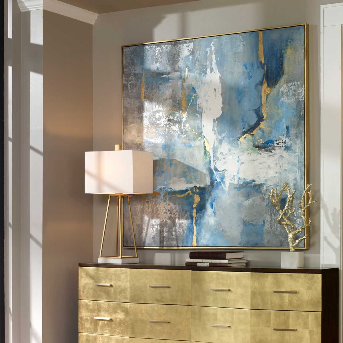 Meditation Hand Painted Canvas – Art by Uttermost | Sutter & Vale