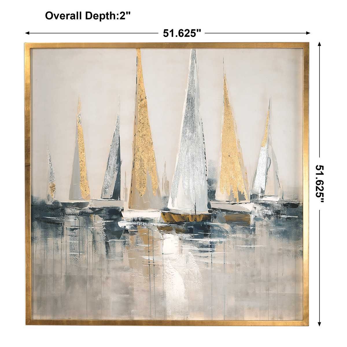 Regatta Hand Painted Canvas – Art by Uttermost | Sutter & Vale
