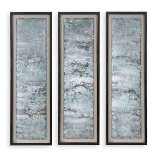 Ocean Swell Framed Prints, S/3, 3 Cartons